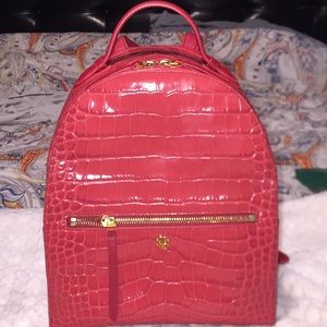 Tory Burch all-leather croc pattern backpack 🎒